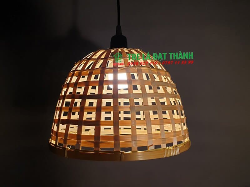 Chụp Đèn Sọc Tre Caro - DMT029